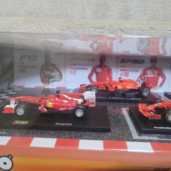 Bburago Ferrari Racing Formula 1 F1 1:43 Scale Die Cast Metal 6 Cars Brand New - Picture 4 of 16